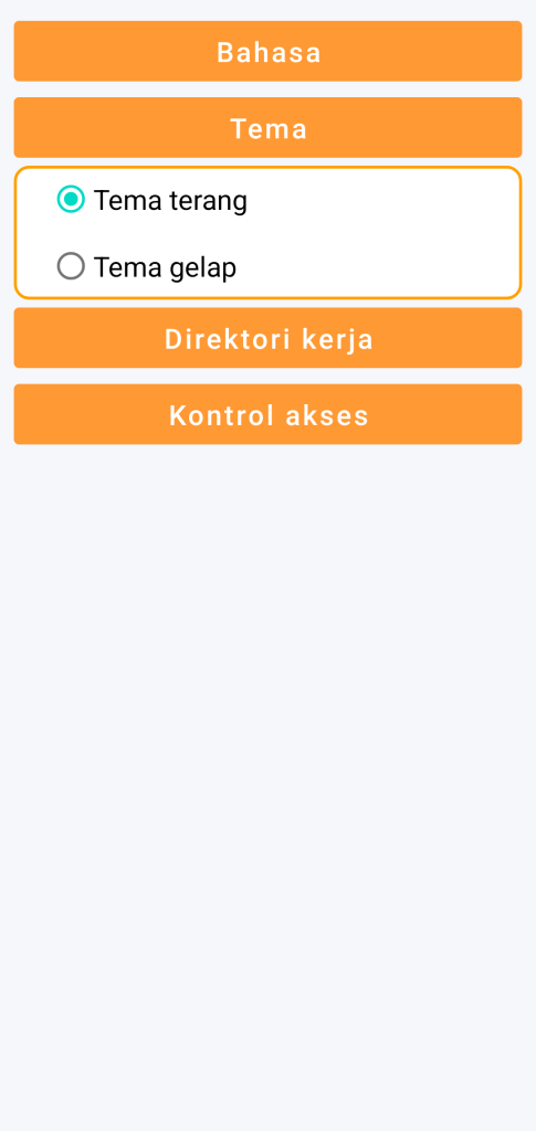 LocalSafeBox - Pilihan tema