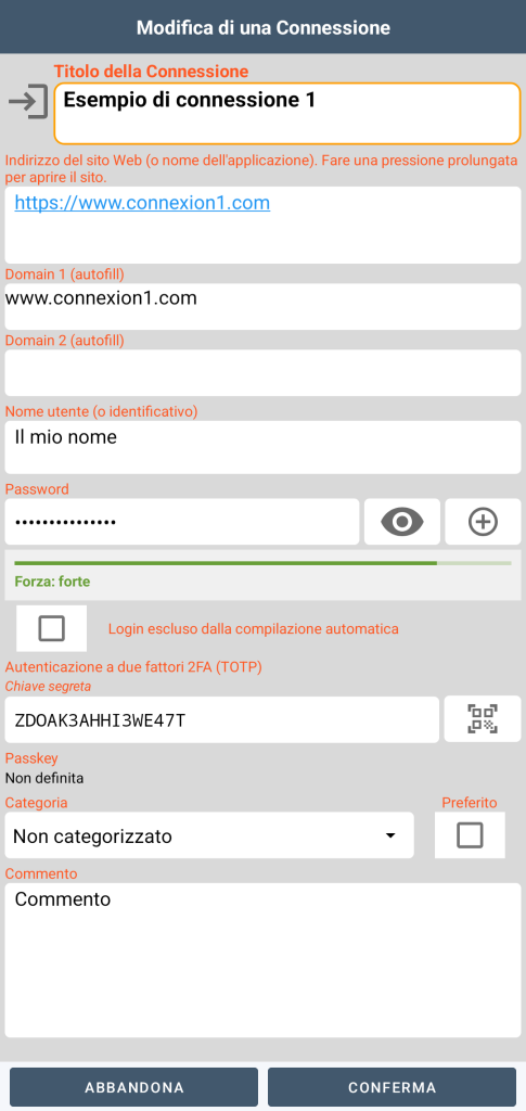 Connessione