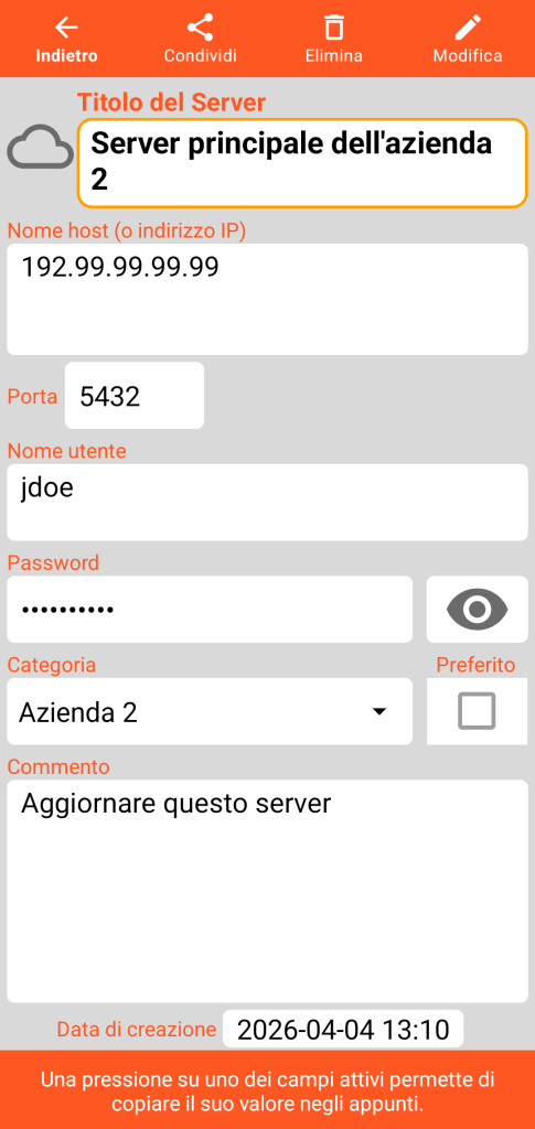 LocalSafeBox - Consultazione di un Server
