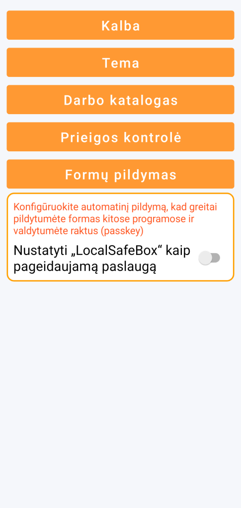 Automatinis pildymas (autofill)