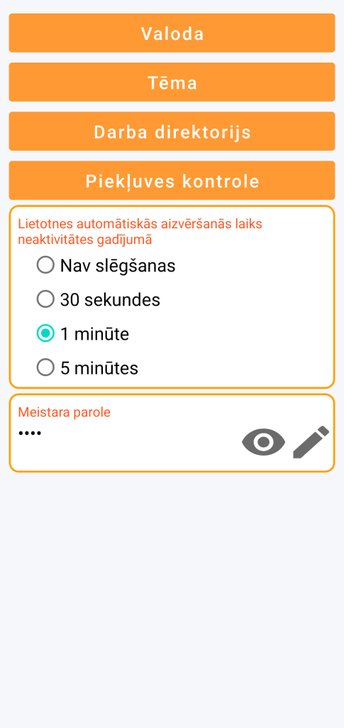 LocalSafeBox - Piekļuves kontroles pārvaldība