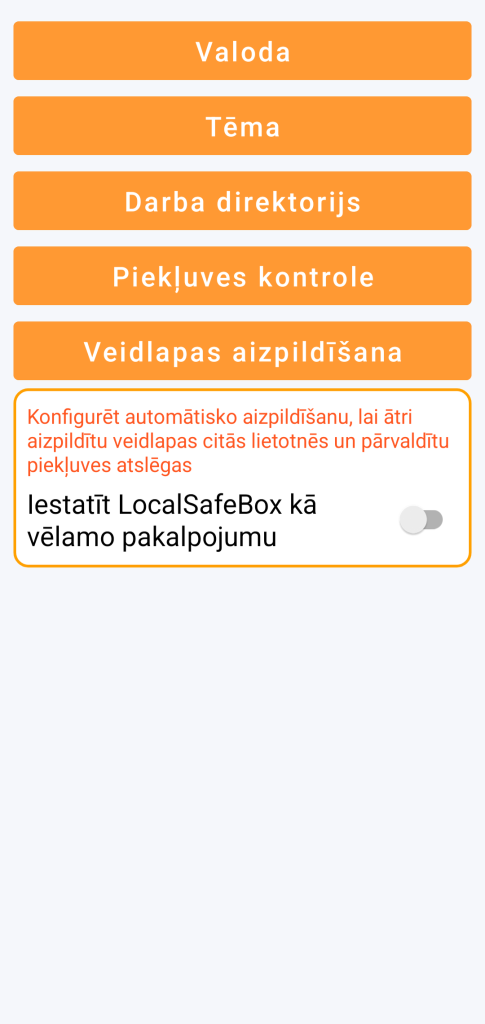 Automātiskā aizpildīšana (autofill)