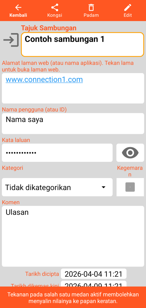 LocalSafeBox - Rujukan Sambungan