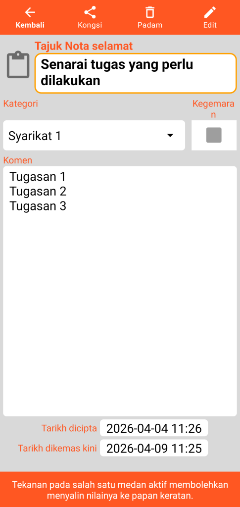 LocalSafeBox - Perundingan Nota selamat