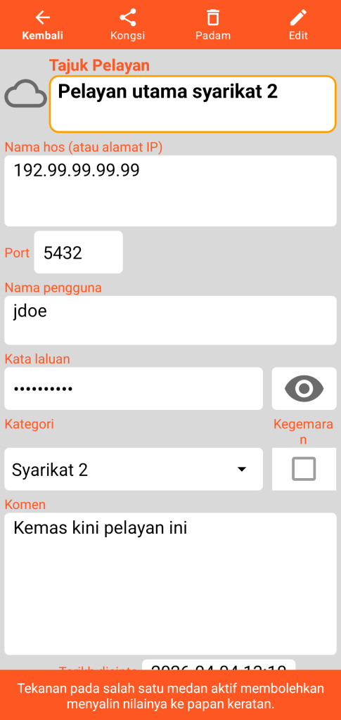 LocalSafeBox - Rujukan Pelayan