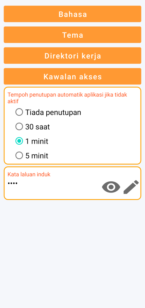 LocalSafeBox - Pengurusan kawalan akses