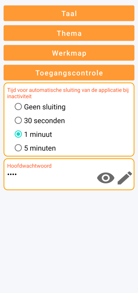 LocalSafeBox - Beheer van de toegangscontrole