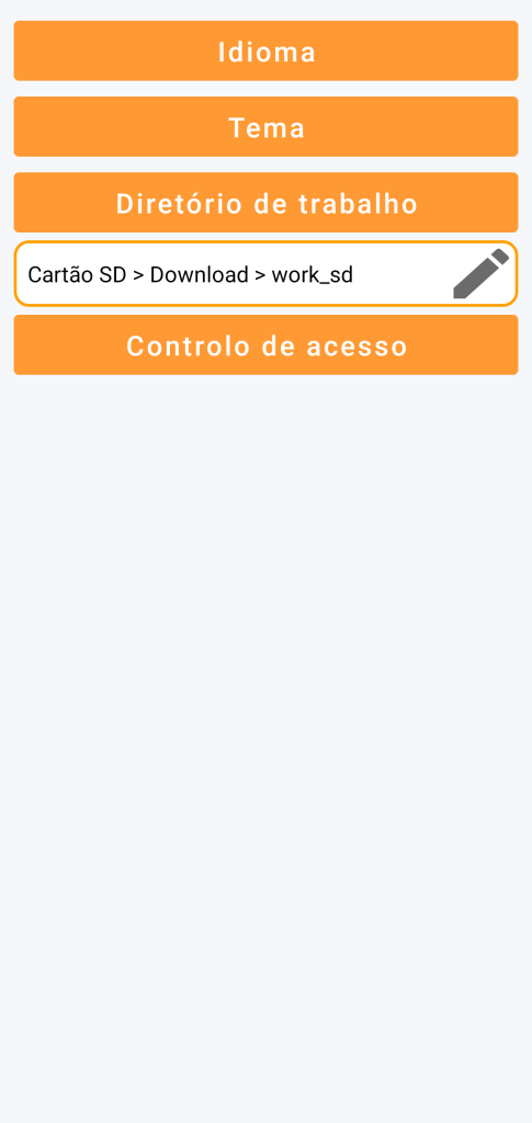LocalSafeBox - Gestão do diretório de trabalho