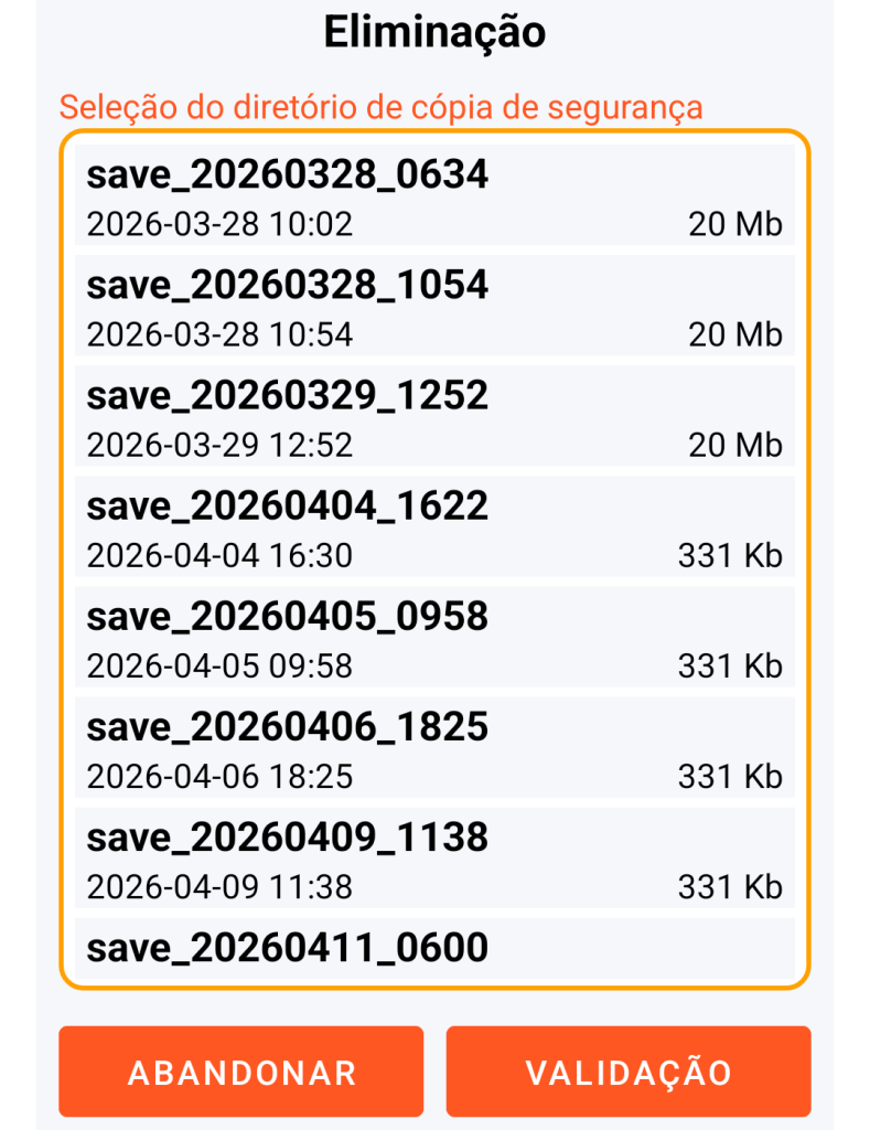 LocalSafeBox - Gestão do diretório de salvaguarda a eliminar