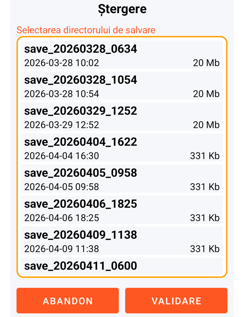 LocalSafeBox - Gestionarea directorului de salvare de șters
