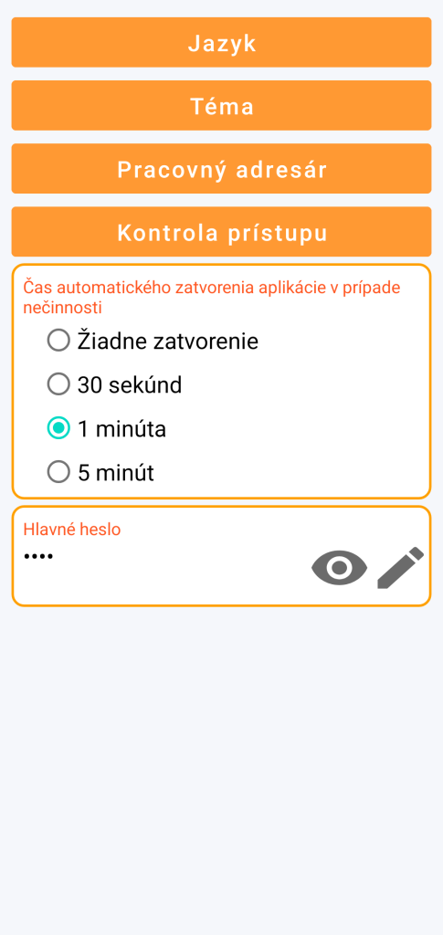 LocalSafeBox - Správa kontroly prístupu
