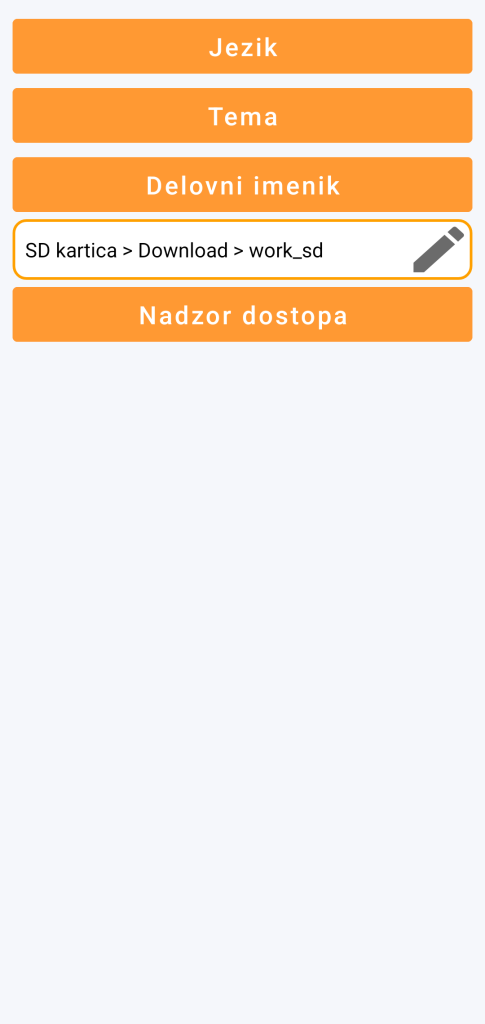 LocalSafeBox - Upravljanje delovnega imenika