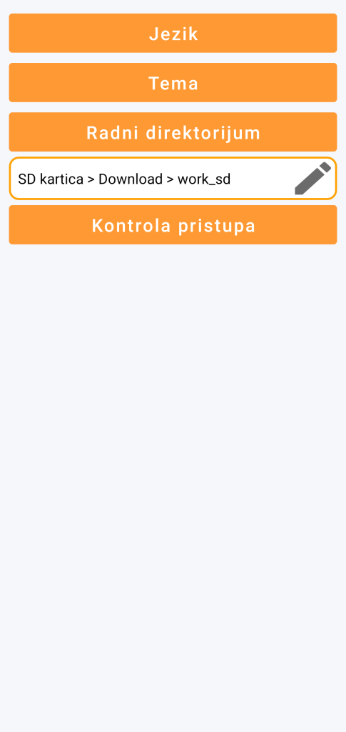 LocalSafeBox - Upravljanje radnim direktorijumom