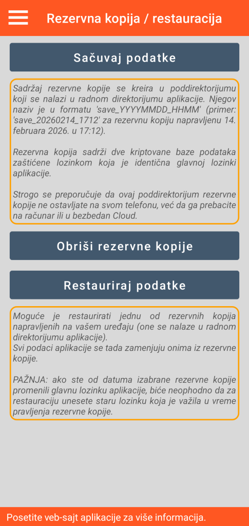 LocalSafeBox - Upravljanje rezervnim kopijama i restauracijama