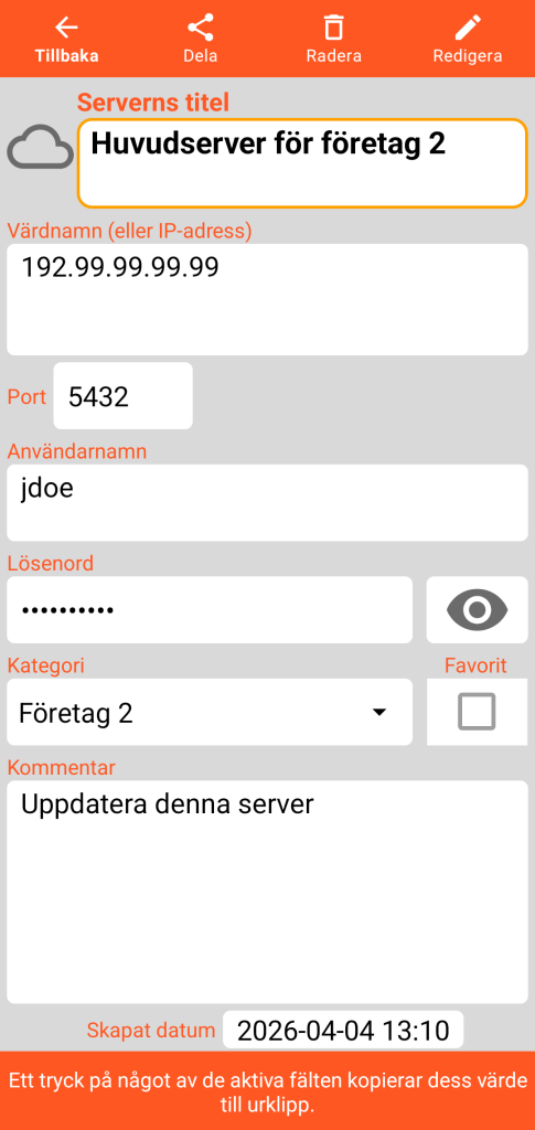 LocalSafeBox - Konsultation av en Server