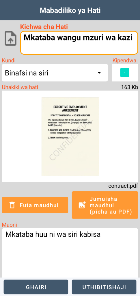 LocalSafeBox - Hariri ya Document iliyo na faili ya PDF