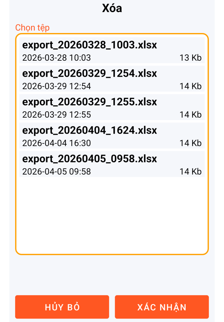 LocalSafeBox - Quản lý tệp XLSX cần xóa