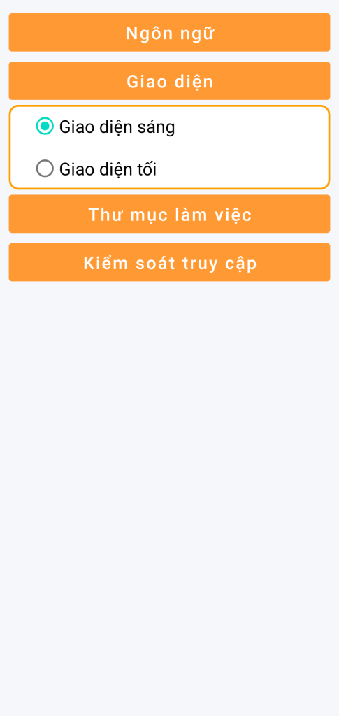 LocalSafeBox - Chọn giao diện