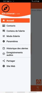SOS Universal - menu principal