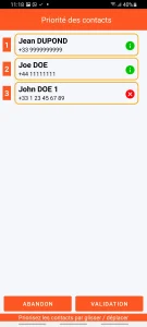 SOS Universal - priorisation des contacts