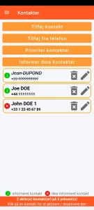 SOS Universal - kontaktstyring