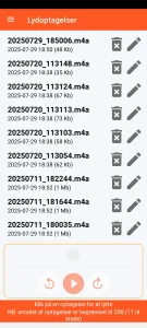 SOS Universal - styring af lydoptagelser