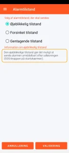 SOS Universal - øjeblikkelig tilstand