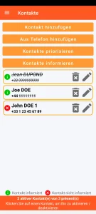 SOS Universal - Kontaktverwaltung