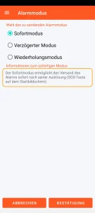 SOS Universal - Sofortmodus