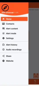 SOS Universal - main menu