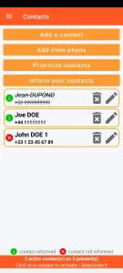 SOS Universal - contact management