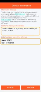 SOS Universal - contact information