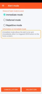 SOS Universal - immediate mode