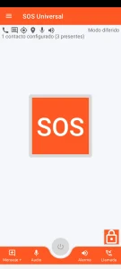 SOS Universal - pantalla principal