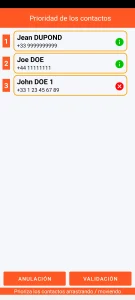 SOS Universal - priorización de contactos