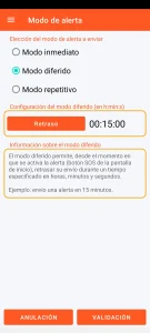 SOS Universal - modo diferido