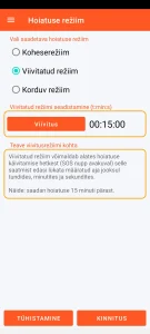 SOS Universal – viivitatud režiim