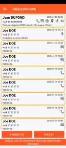 SOS Universal - hälytyshistoria