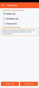 SOS Universal - välitön tila