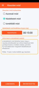 SOS Universal - késleltetett mód