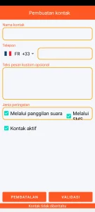 SOS Universal - tambah atau ubah kontak