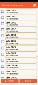 SOS Universal - мекенжай кітабынан контакт қосу