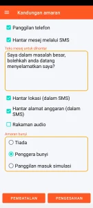 SOS Universal - kandungan amaran