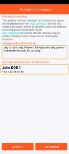SOS Universal - kontaktinformasjon