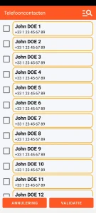 SOS Universal - contact toevoegen vanuit het adresboek