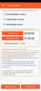 SOS Universal - herhalende modus