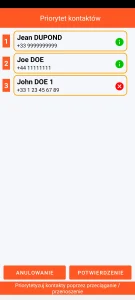 SOS Universal – priorytetyzacja kontaktów