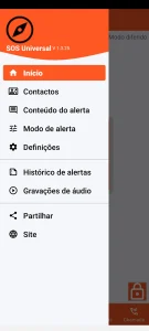SOS Universal - menu principal