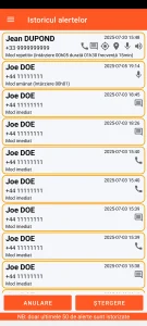 SOS Universal - istoricul alertelor