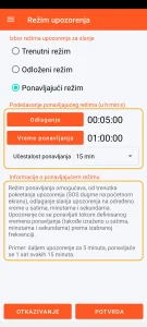 SOS Universal - ponavljajući režim